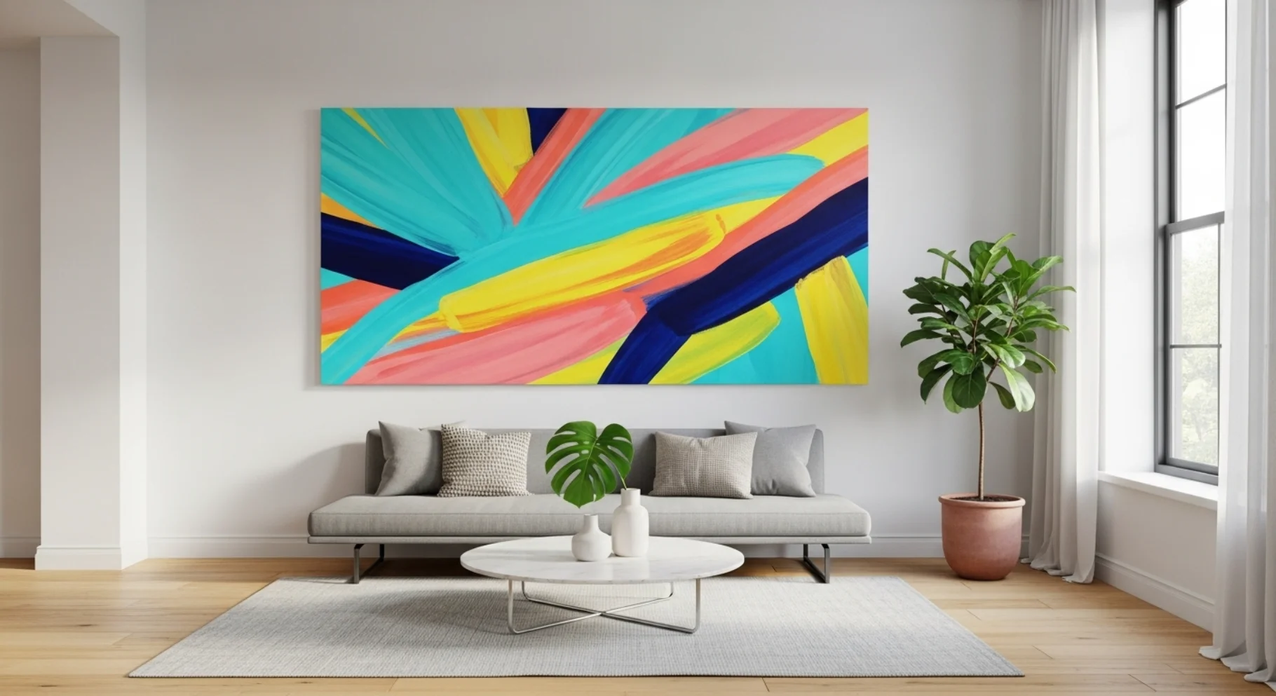 Hand Painted Canvas Art