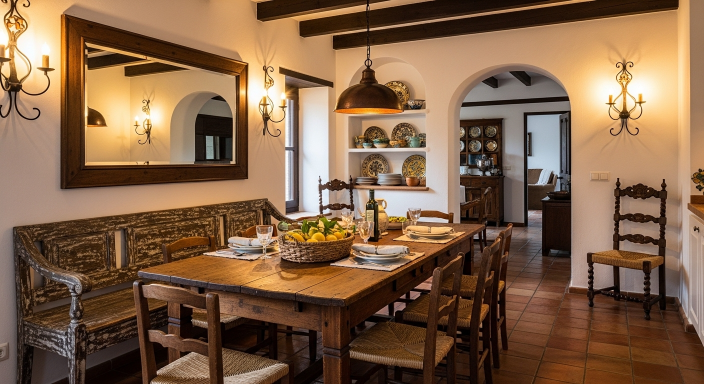 Handcrafted Wooden Dining Table