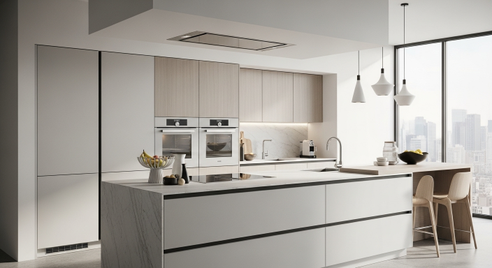 Handleless Cabinets for a Sleek Look