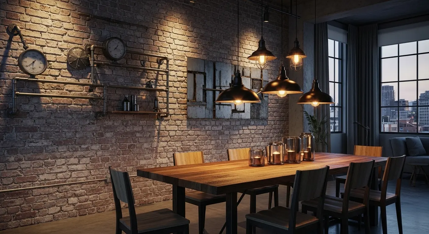 Industrial Style Dining Room