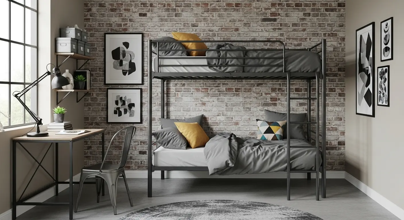 Industrial Style Kids Room