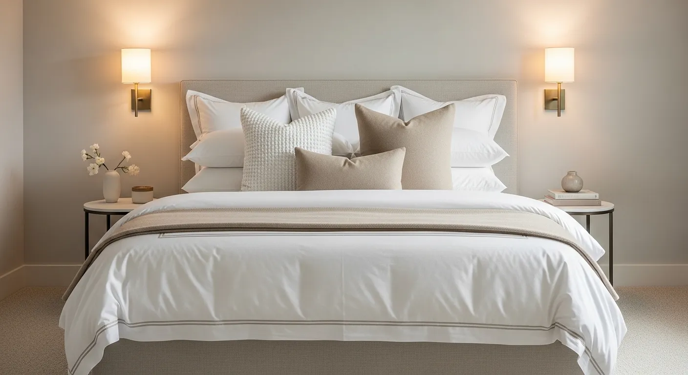 Layered Neutral Bedding for a Calm Foundation