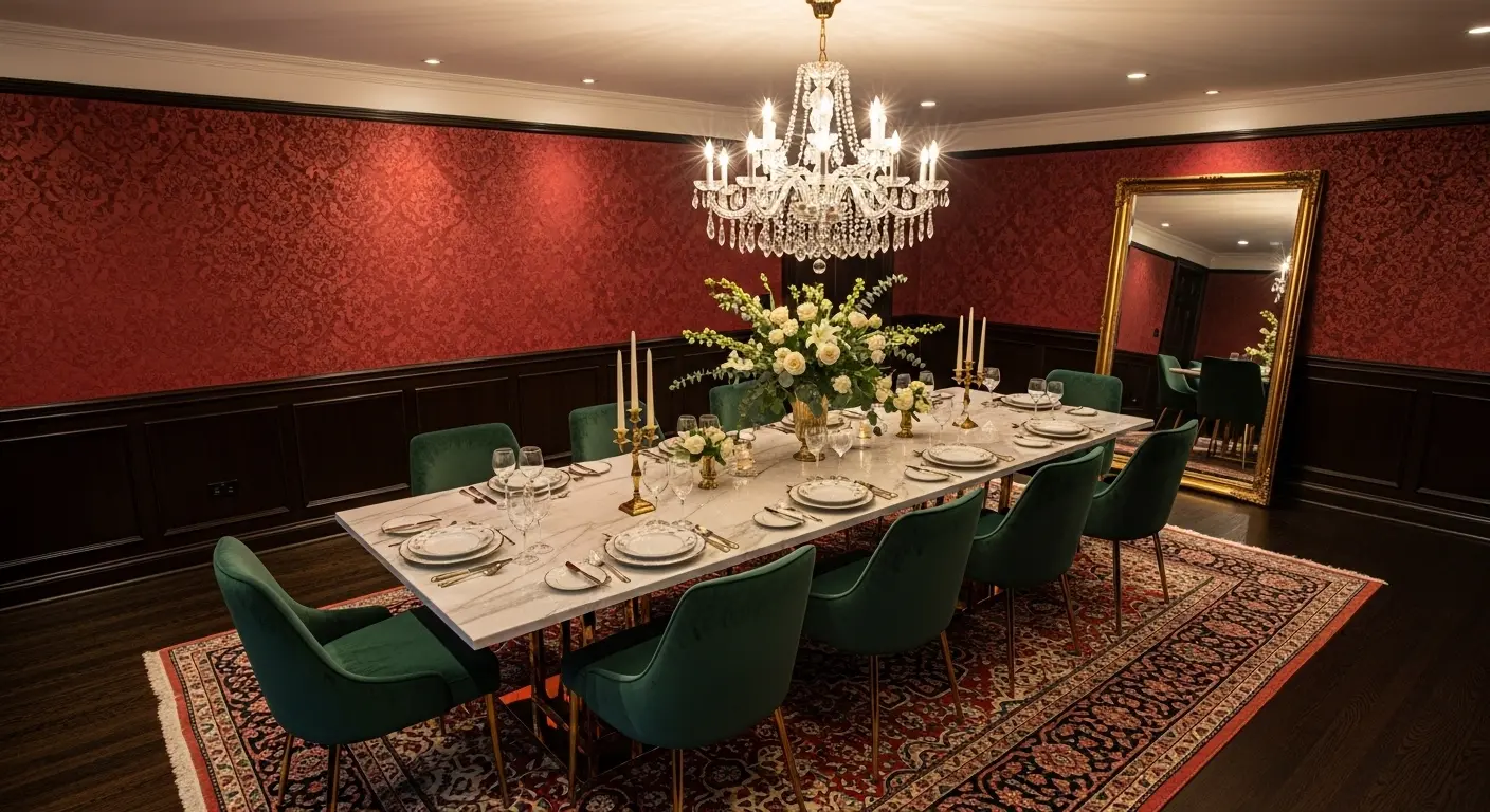 Luxury Dining with Elegant Finishes