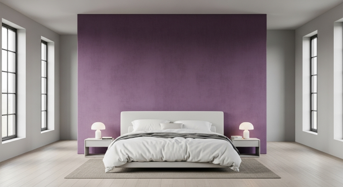 Matte Purple Wall Finish