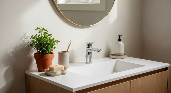 Minimal Boho Sink Area