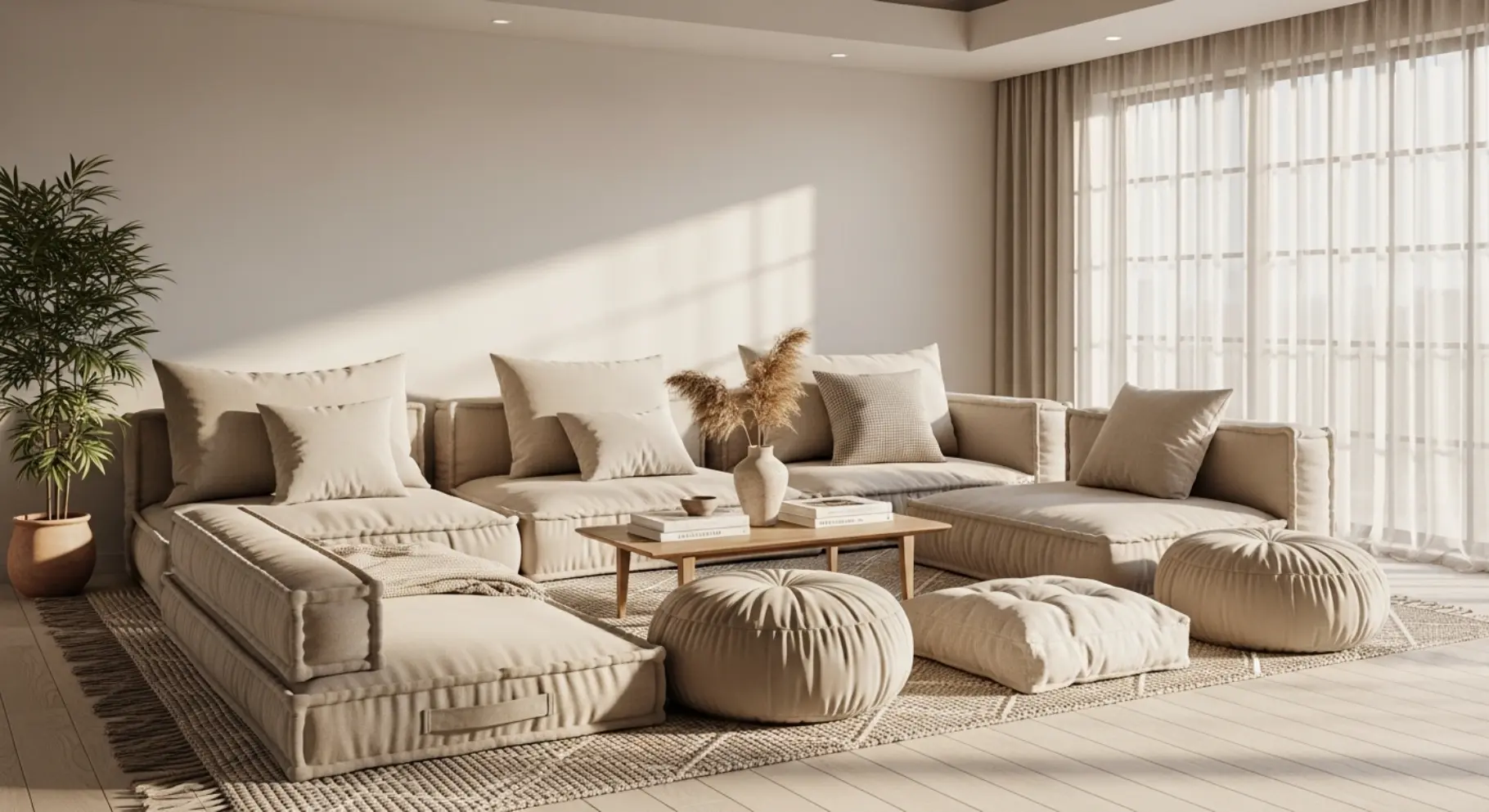 Minimal Floor Seating Corners