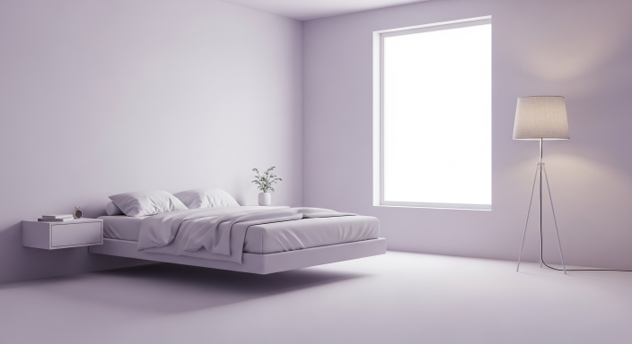 Minimal Light Purple Walls