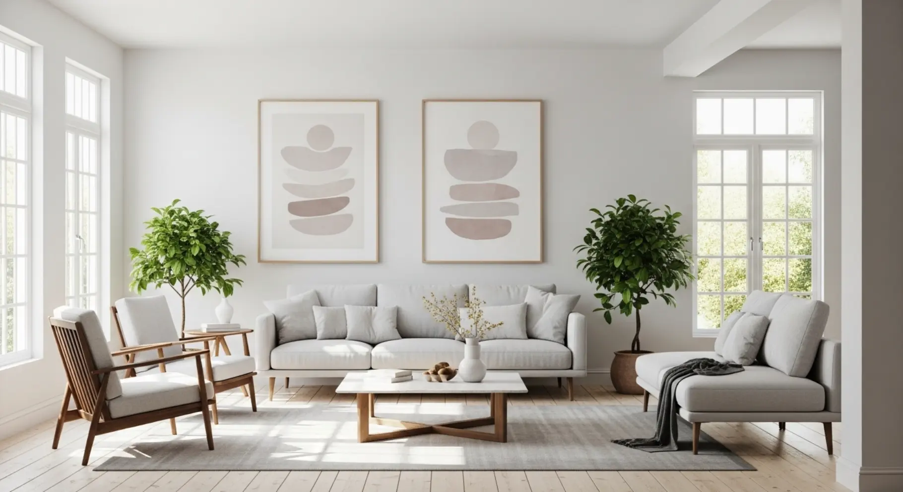 Minimal Wall Art with Soft Themes