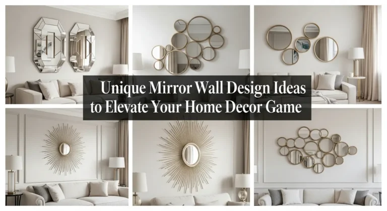 Unique Mirror Wall Design Ideas to Elevate Your Home Decor Game
