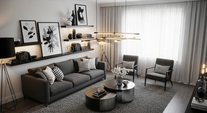 Modern Lighting with Contrast