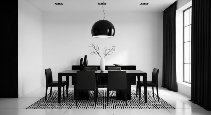 Monochrome Dining Style