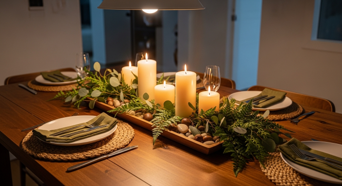 Natural Centerpiece Styling