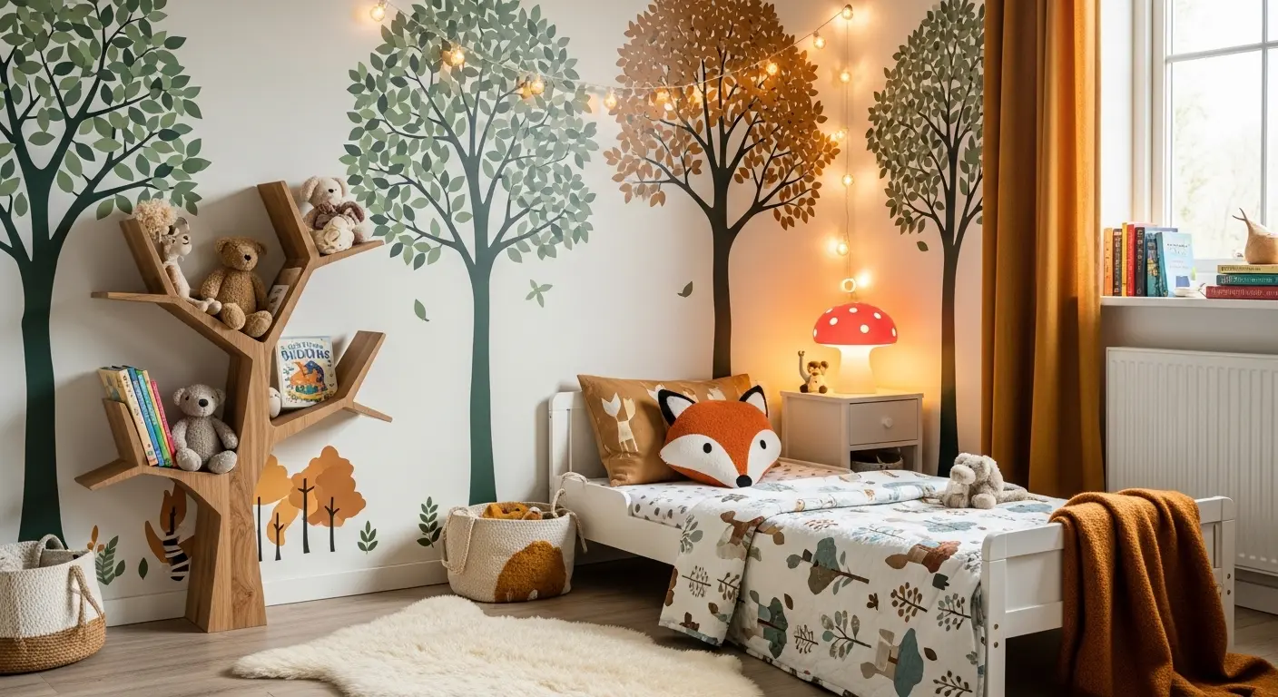 Nature-Inspired Woodland Bedroom