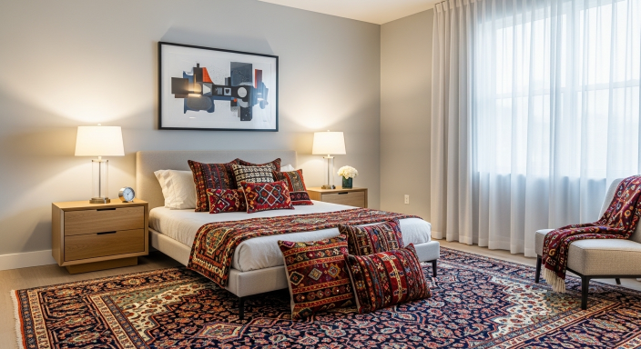 Neutral Base with Bold Accents