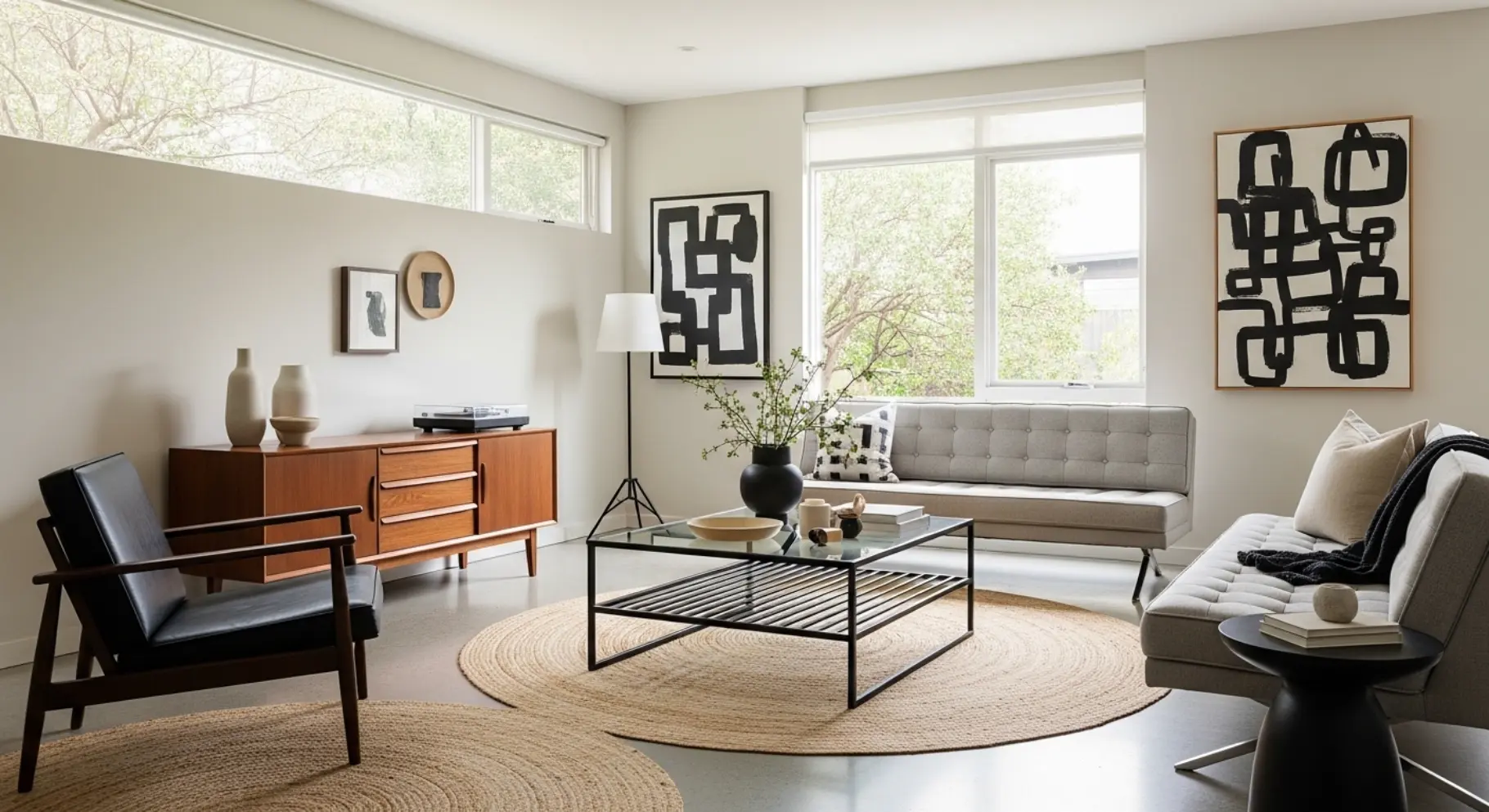 Neutral Palette with Black Accents