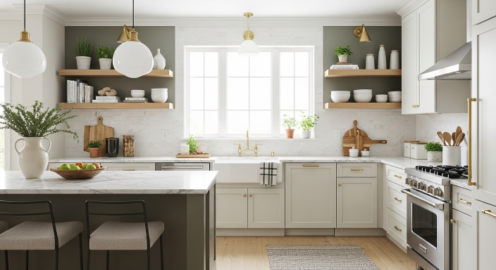 Open Cabinet Ends for Decor
