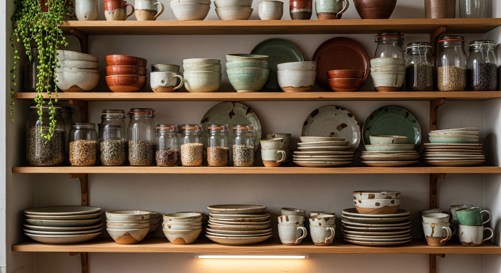 Open Shelving with Imperfect Items