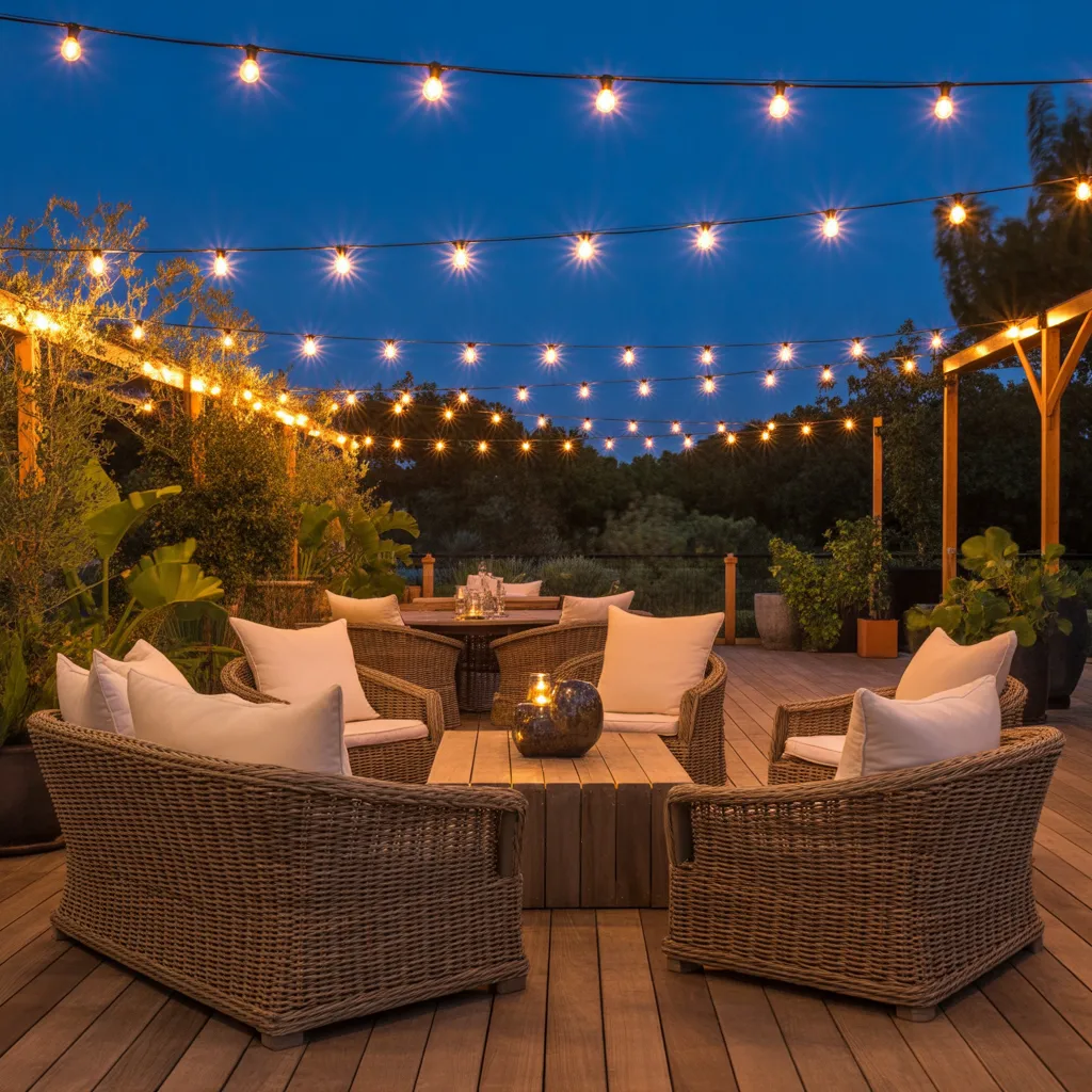 outdoor string lights summer home decor ideas