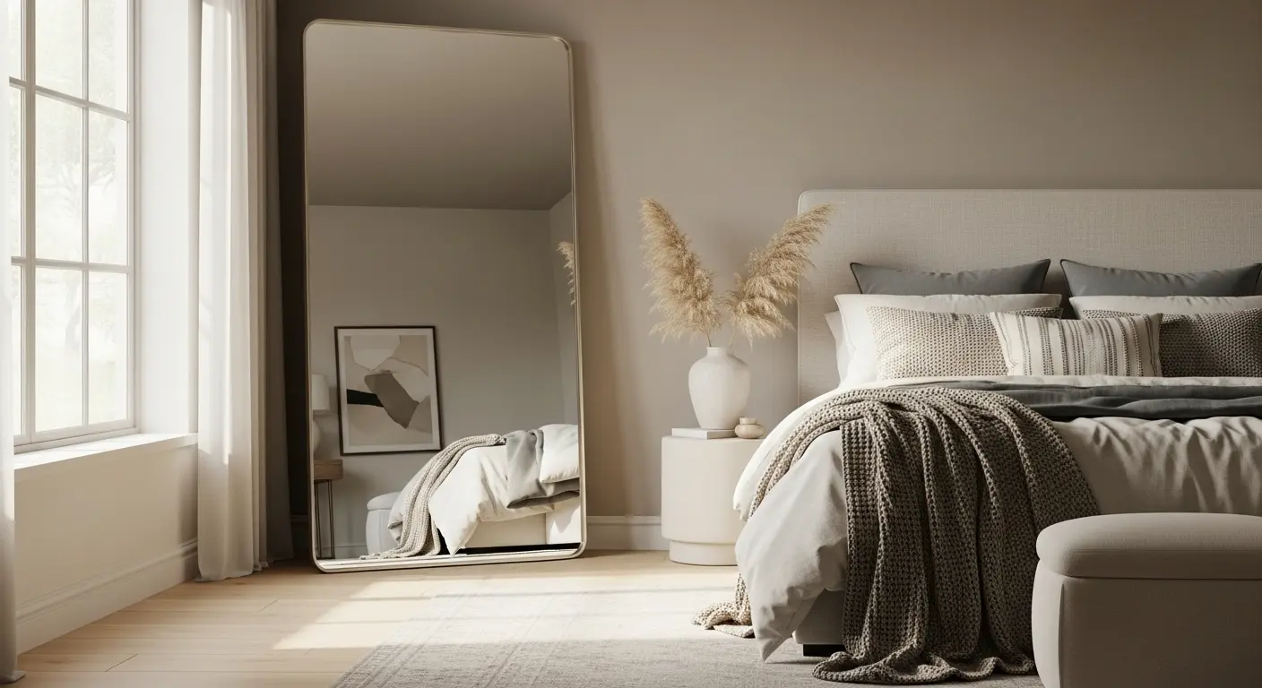 Oversized Leaning Mirror