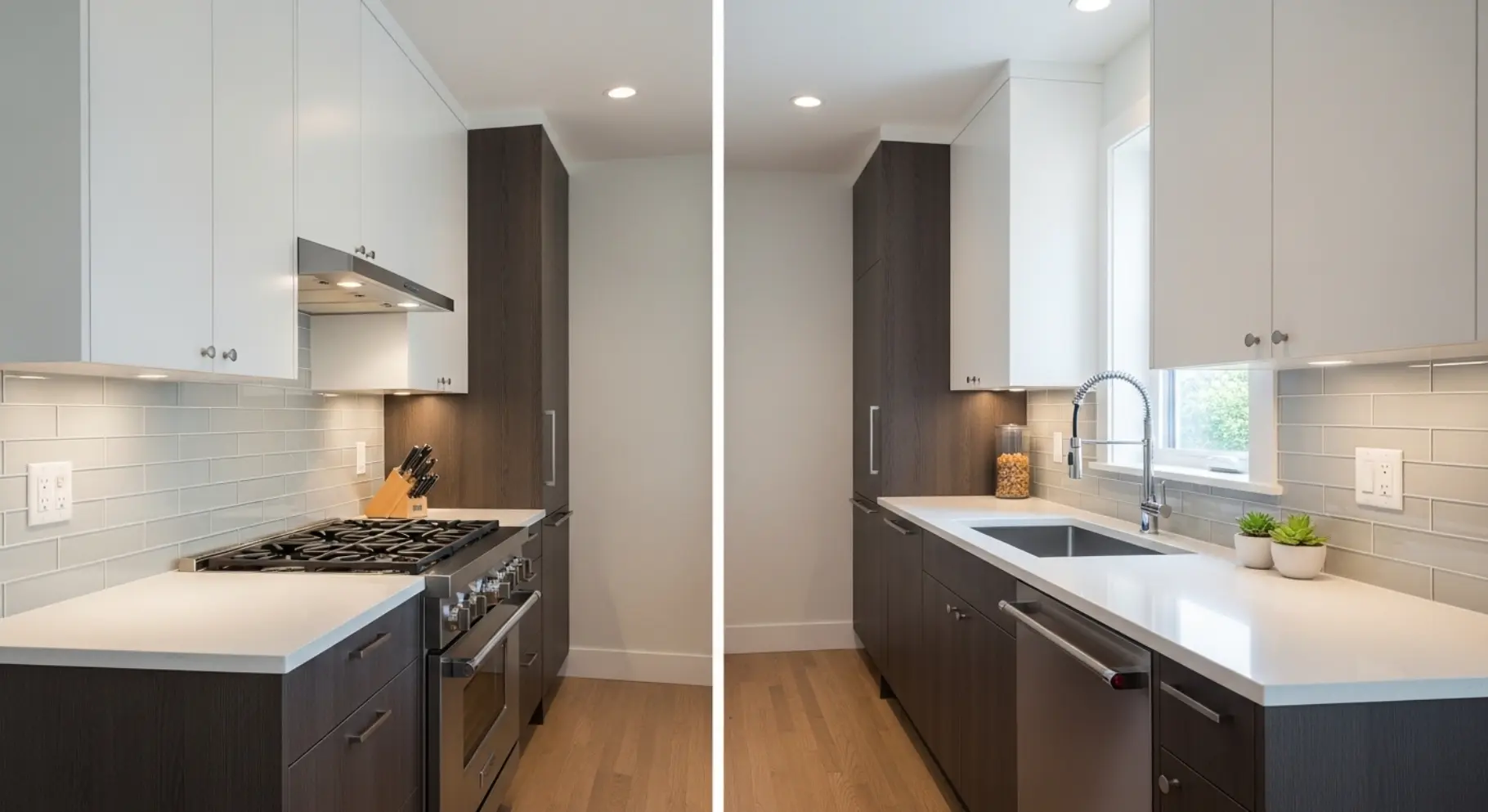 Parallel Kitchen with Smart Zones