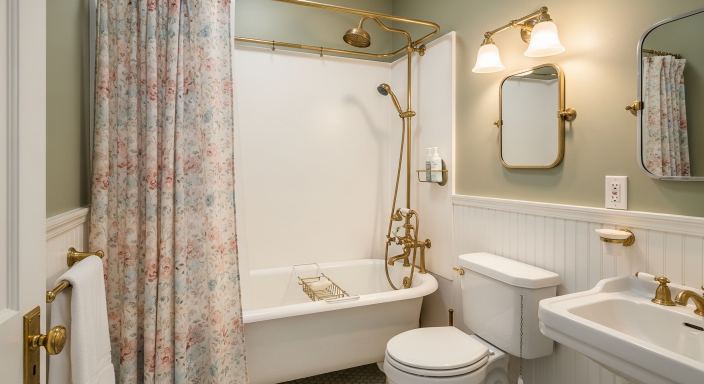 Patterned Shower Curtain