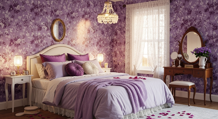 Purple Floral Wallpaper