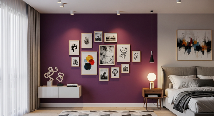 Purple Wall Art Gallery