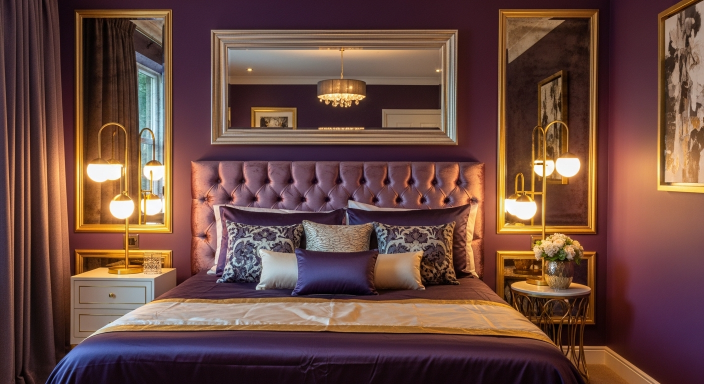 Purple and Gold Combination