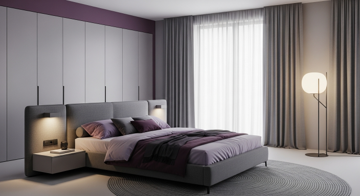 Purple and Grey Color Scheme