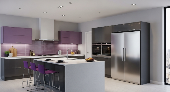 Purple and Grey Theme