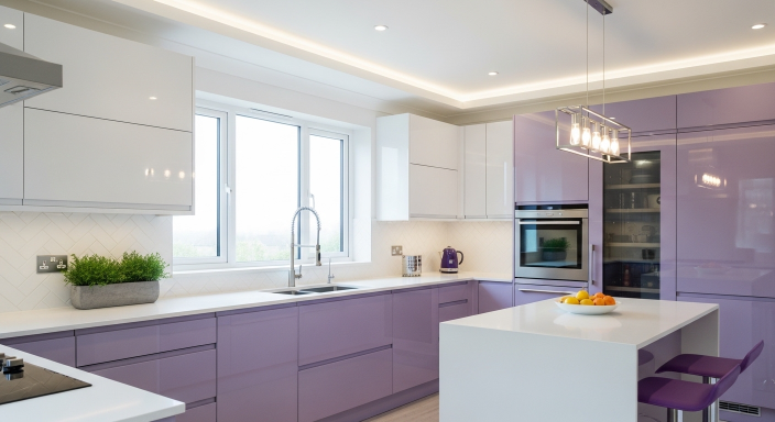 Purple and White Combo