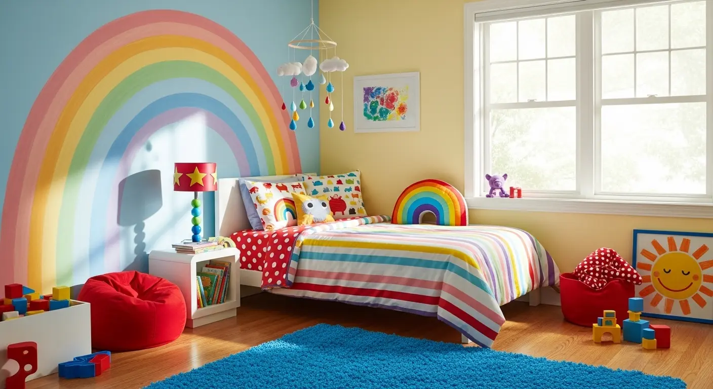 Rainbow Bright Bedroom