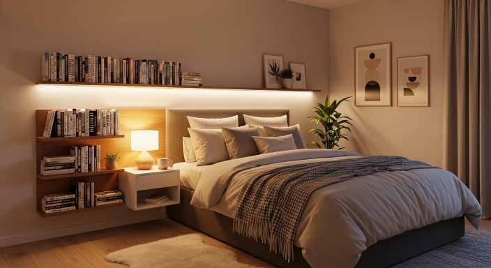 Shelf with Books Display
