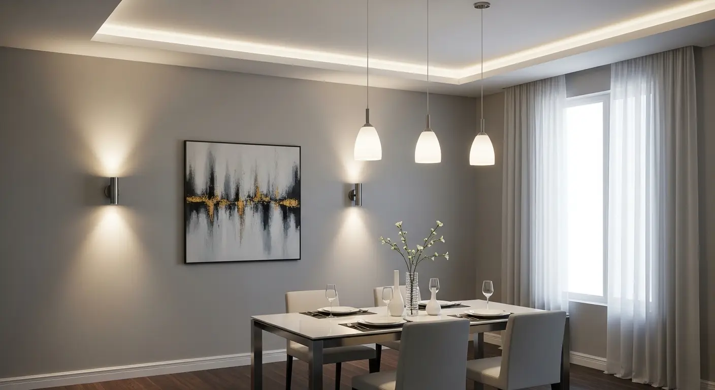 Smart Lighting Dining Setup