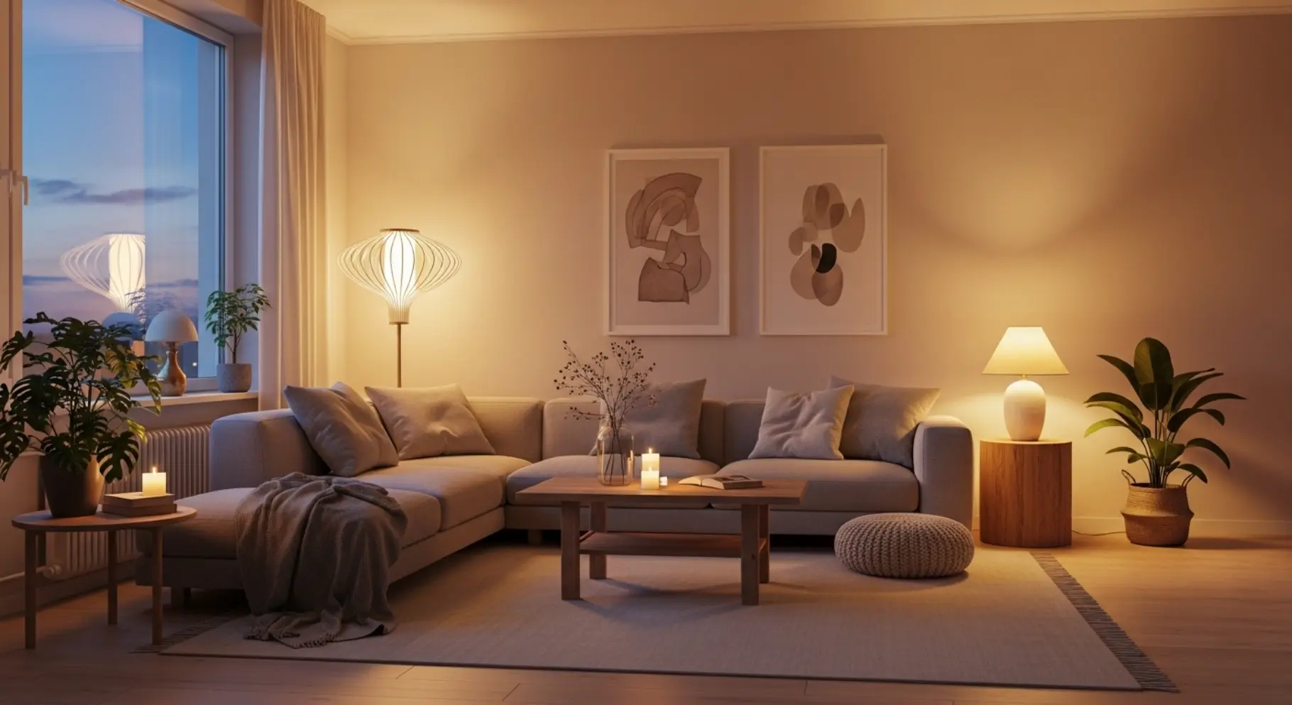 Soft Ambient Lighting for Evenings