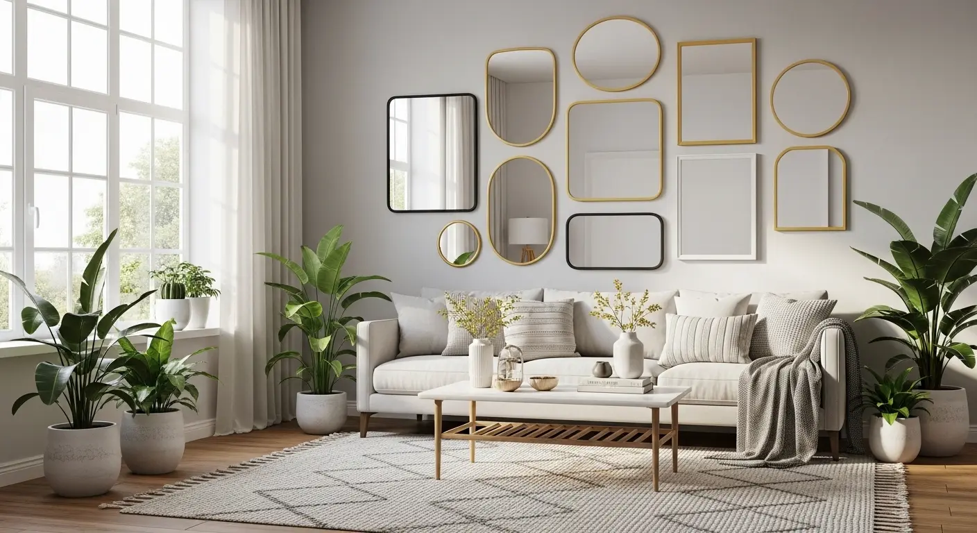 Statement Mirror Gallery Wall