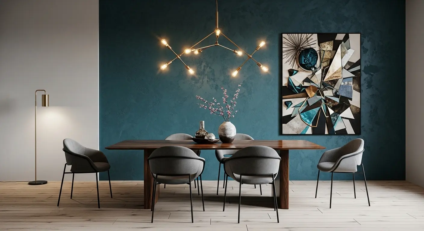 Statement Wall Dining Design