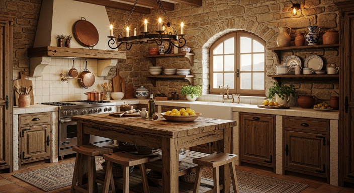 Stone Kitchen Walls