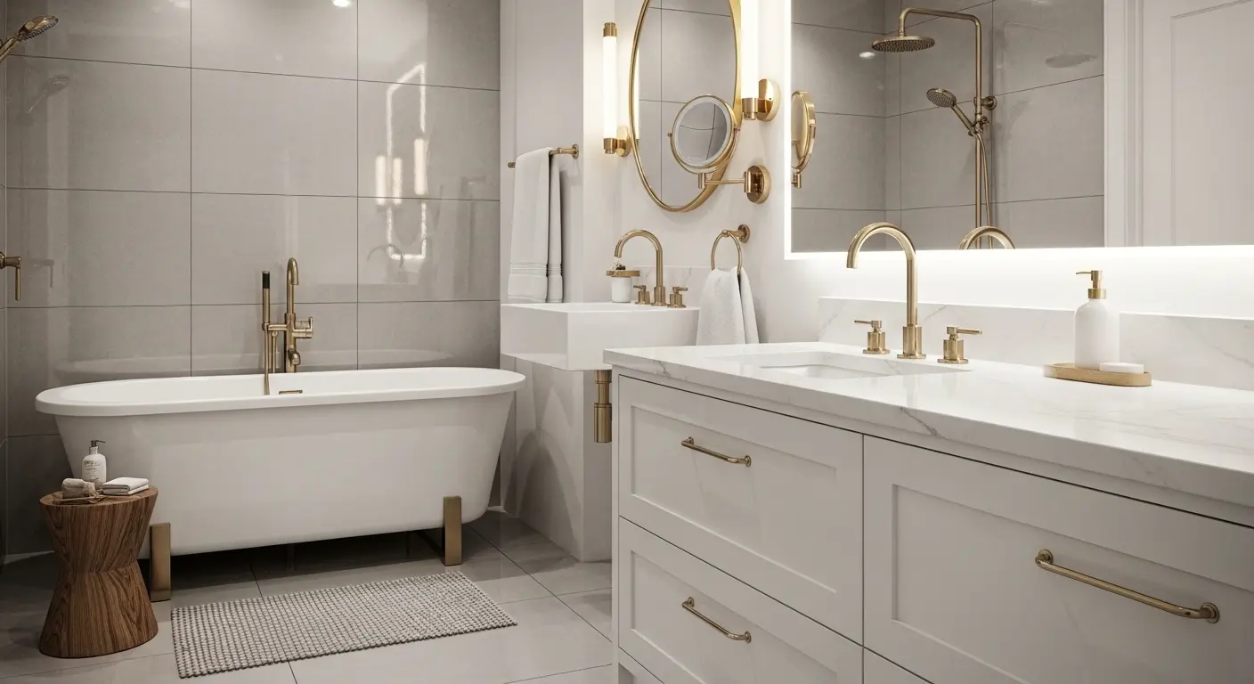 Subtle Metallic Accents