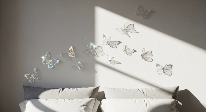 Transparent Butterfly Stickers