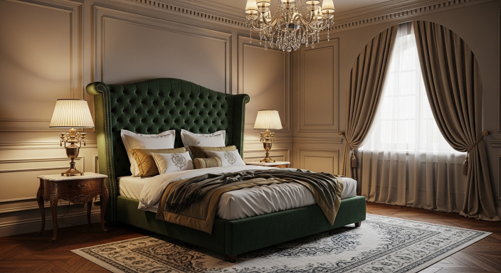 Upholstered Tufted Headboard