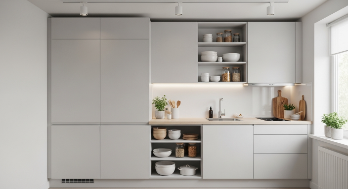 Vertical Cabinets for Extra Storage