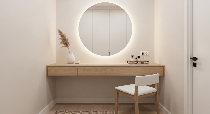 Wall-Mounted Dressing Table