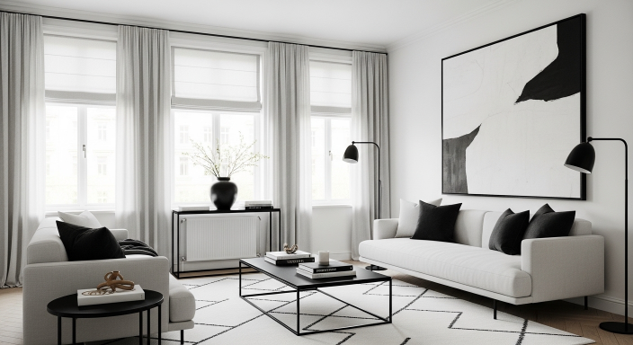 White Base with Black Details