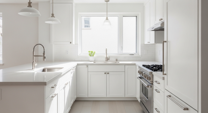 White Cabinets for a Bright Look