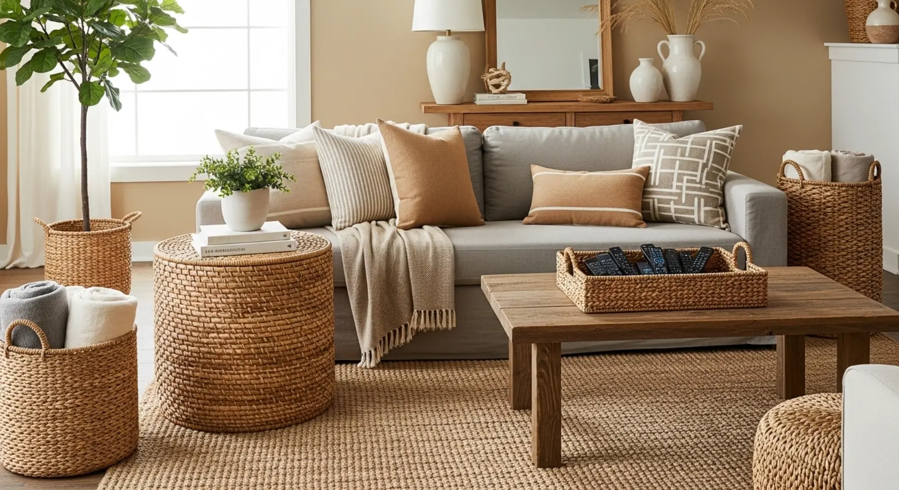 Woven Baskets for Storage