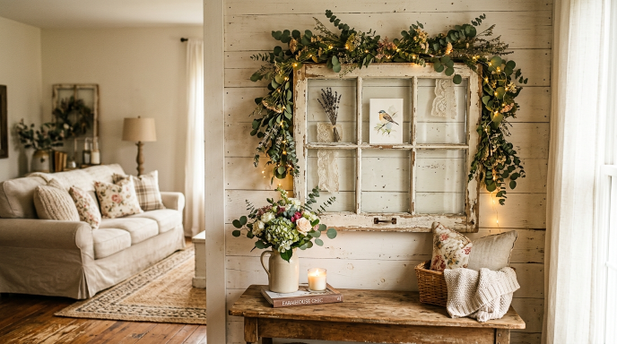 Antique Window Frame Wall Art