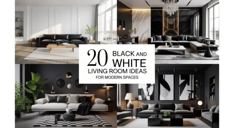 Black and White Living Room Ideas