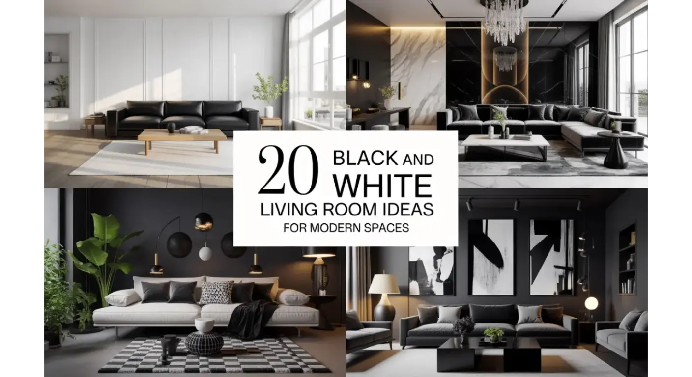 Black and White Living Room Ideas