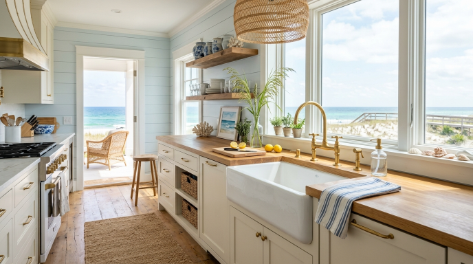 Coastal Farmhouse Sink